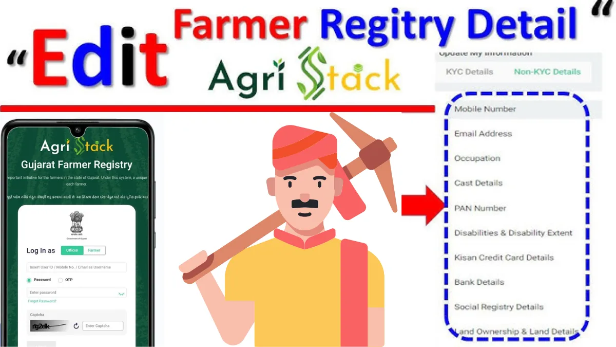 Edit Farmer Registry in Gujarat