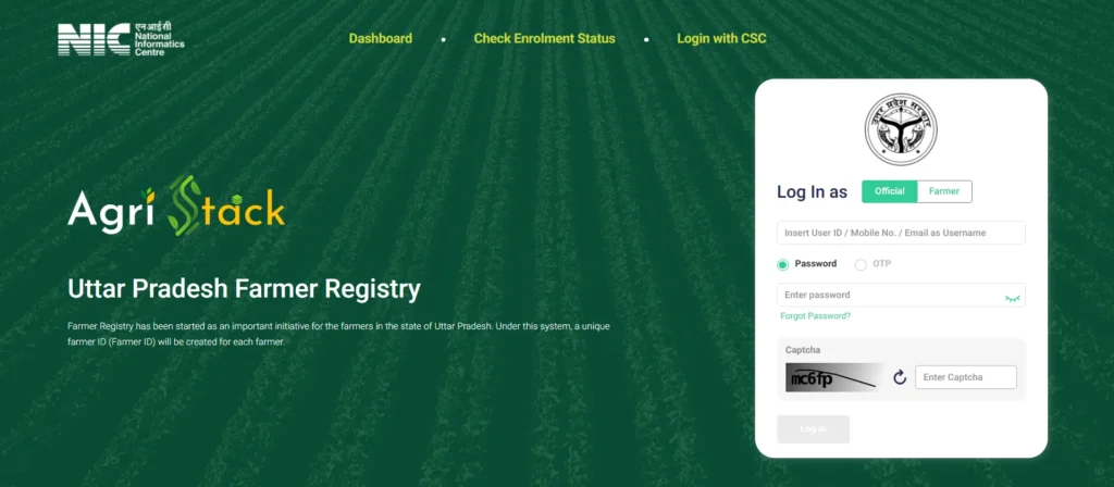 Farmer Registry Official Website