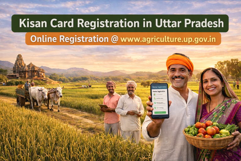 Kisan Card Registration in Uttar Pradesh @www.agriculture.up.gov.in online registration